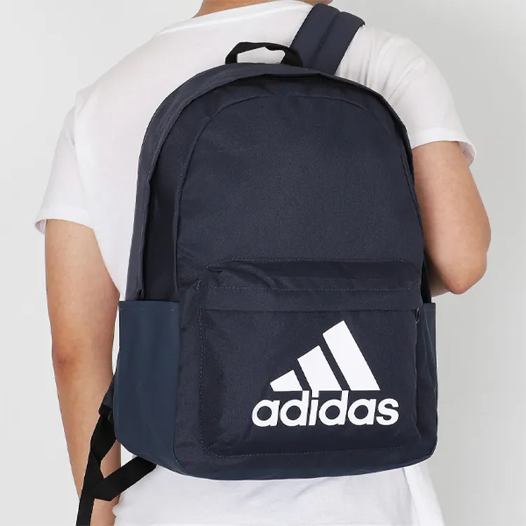 Adidas Fabric Backpack Regular Unisex Navy Blue-4
