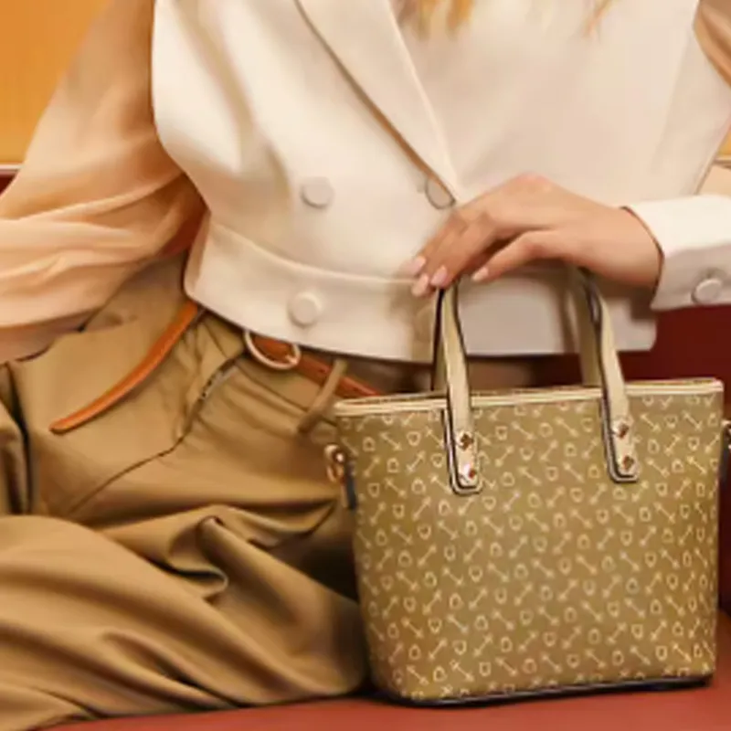 Why Artificial Leather Shoulder Bag Crossbody Bag Handbag Medium Size Women's Coffee/Milk Tea Brown-14