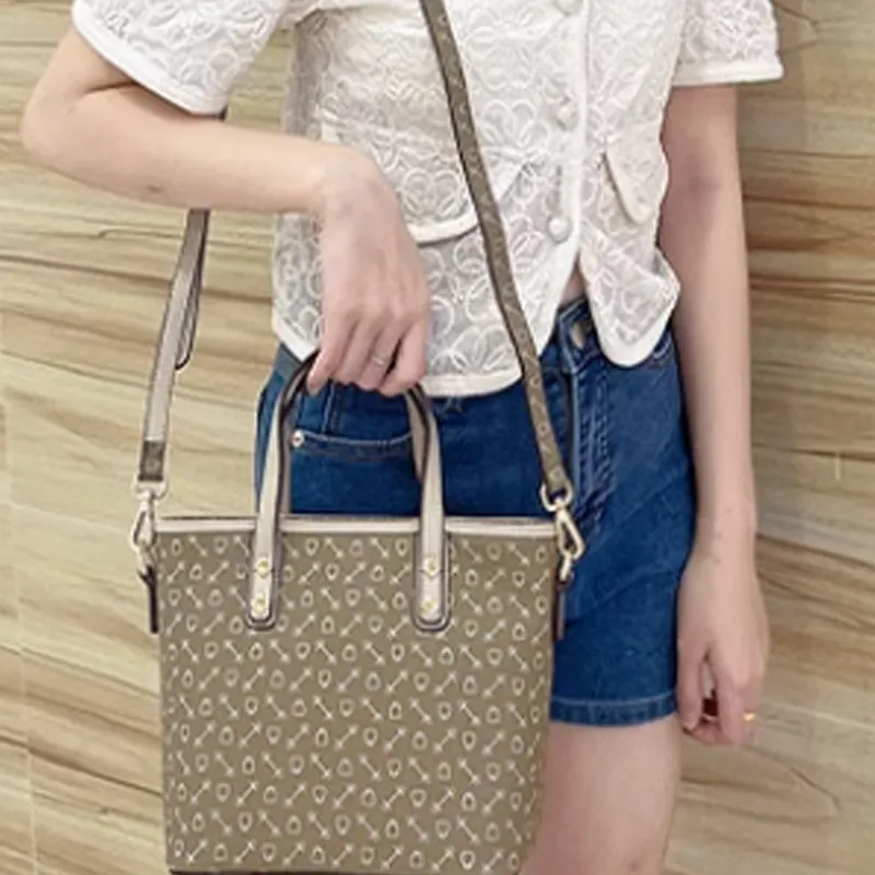 Why Artificial Leather Shoulder Bag Crossbody Bag Handbag Medium Size Women's Coffee/Milk Tea Brown-10