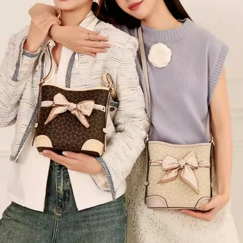 Why Artificial Leather Crossbody Bag, Shoulder Bag Small Size Women's Coffee/Apricot-14