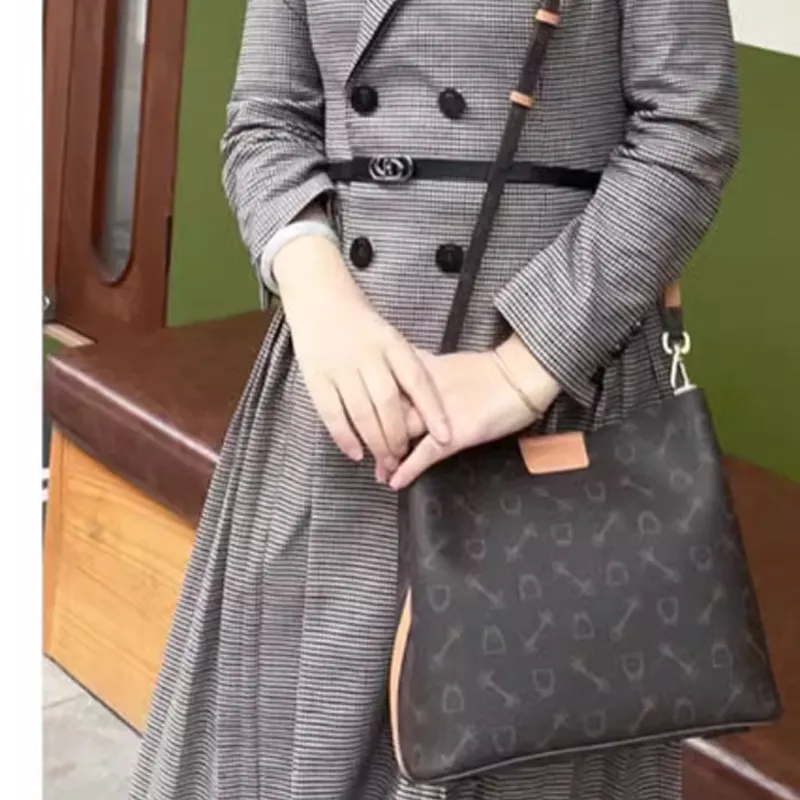 Why Artificial Leather Shoulder Bag Women's Dark Coffee/Apricot-7