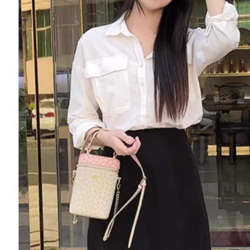 Why PVC Shoulder Bag Women's Apricot & Pink/Coffee & Pink/Coffee & Brown-9