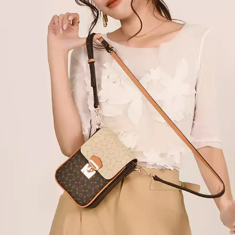 Why Artificial Leather Shoulder Bag Crossbody Bag Small Size Women's Coffee With Caramel/Coffee With Apricot-10