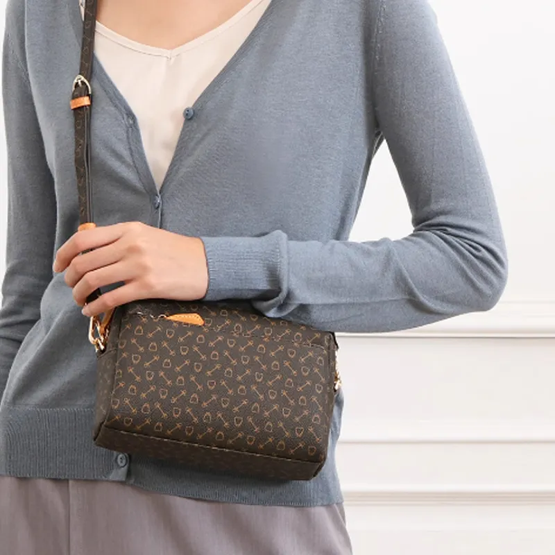 Why PVC Shoulder Bag, Crossbody Bag Small Size Women's Milk Tea & Rice/Coffee/Apricot-12