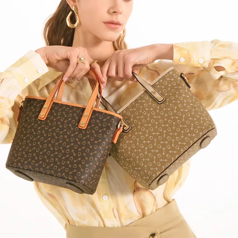 Why Artificial Leather Shoulder Bag Crossbody Bag Handbag Medium Size Women's Coffee/Milk Tea Brown-6