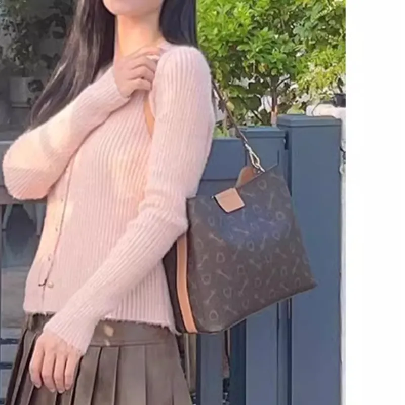 Why Artificial Leather Shoulder Bag Women's Dark Coffee/Apricot-10