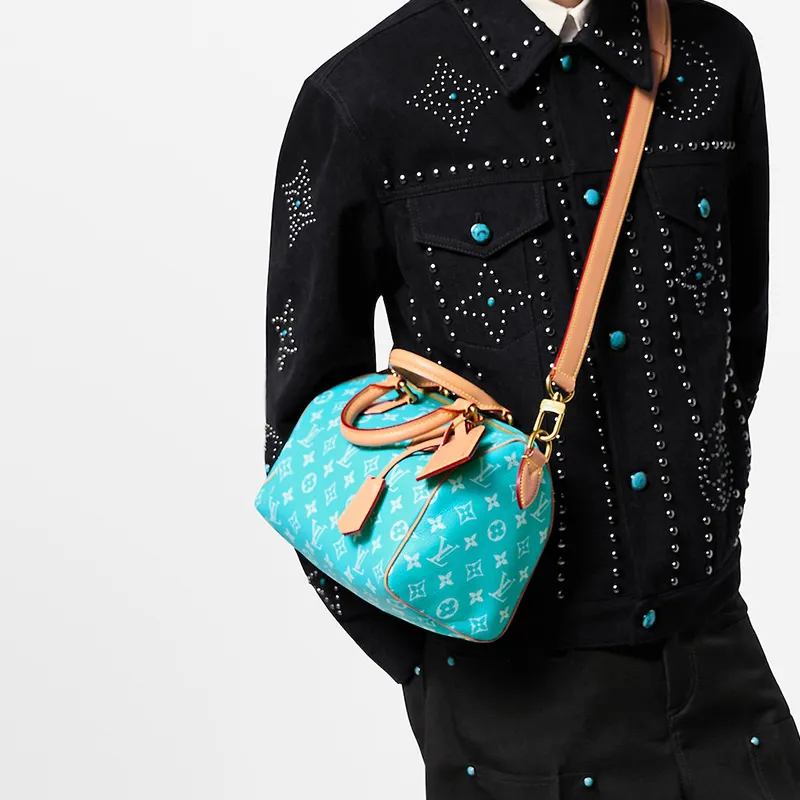 LOUIS VUITTON Speedy P9 Bandouliere 25 Turquoise-7