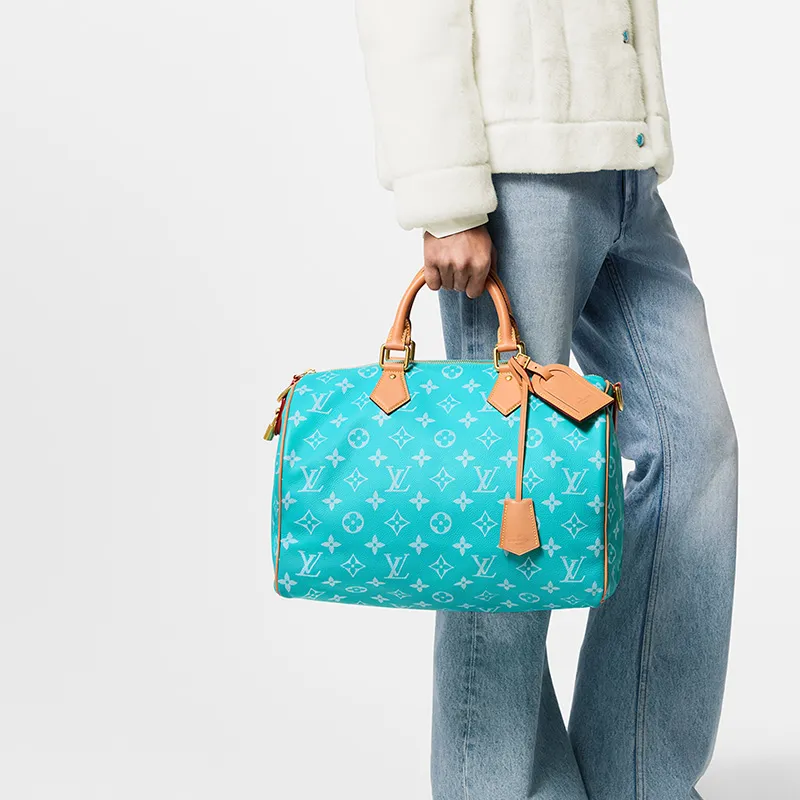 LOUIS VUITTON Speedy P9 Bandouliere 40 Turquoise-8