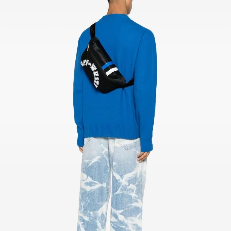 OFF WHITE Outdoor Baseball Waist Bag Black-11