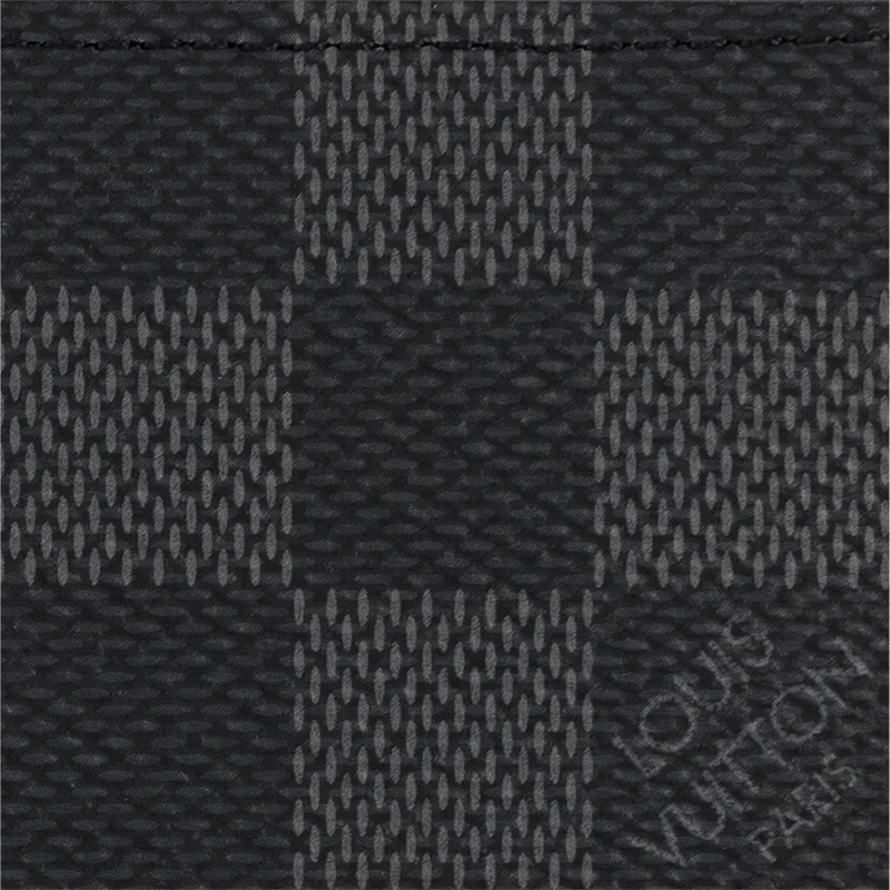 LOUIS VUITTON Zippy Organizer Damier Graphite Canvas Black-5