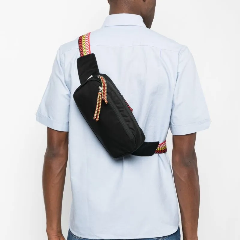 Lanvin Logo Detailed Zip Up Belt Bag-4