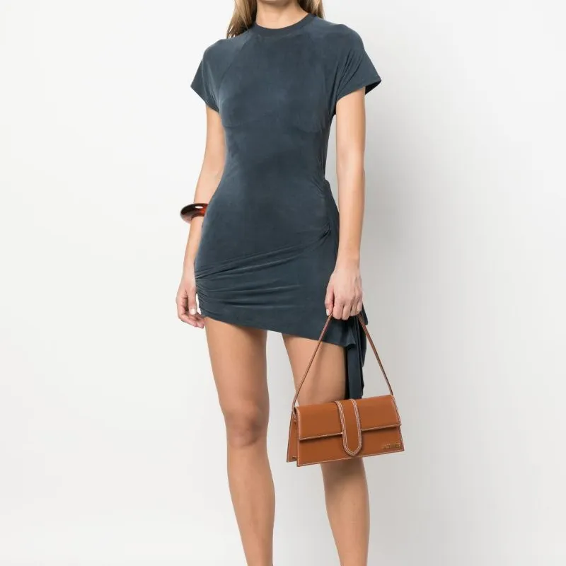 Jacquemus Cotton One Shoulder Handbag Women's Brown-5