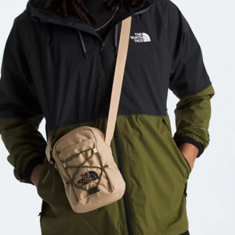 THE NORTH FACE Jester Recycled Polyester Shoulder Bag, Crossbody Bag Regular Unisex Black & Khaki Stone-3
