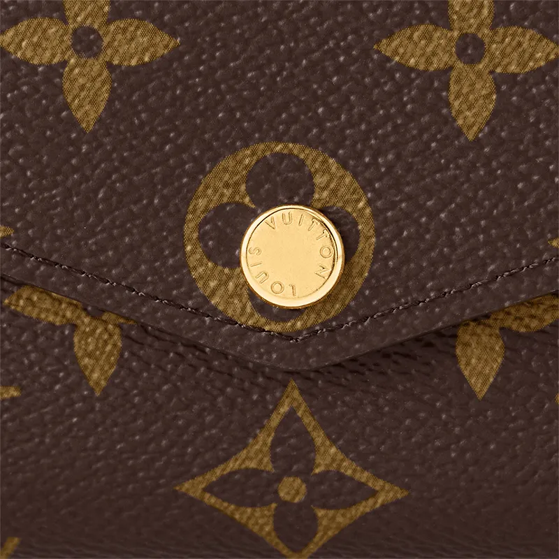 LOUIS VUITTON Sarah Wallet Monogram Rose Ballerine-4