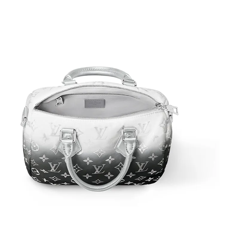 LOUIS VUITTON Speedy Bandouliere 25 Frost Gardiant Silver-3