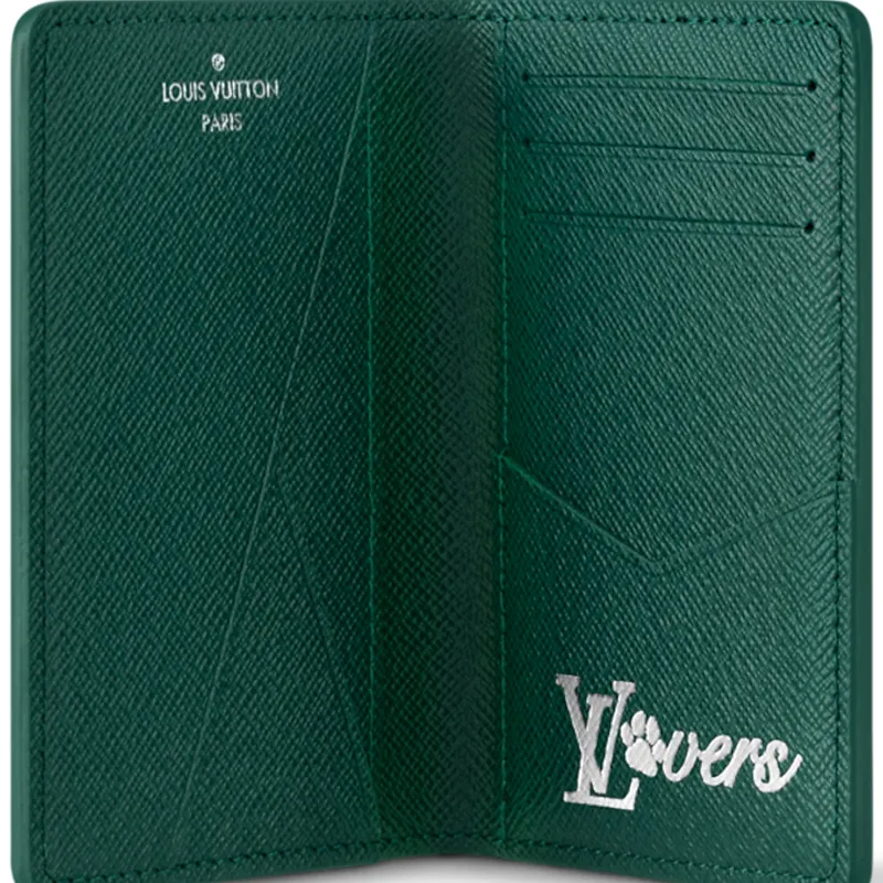 LOUIS VUITTON Pocket Organizer Green-4