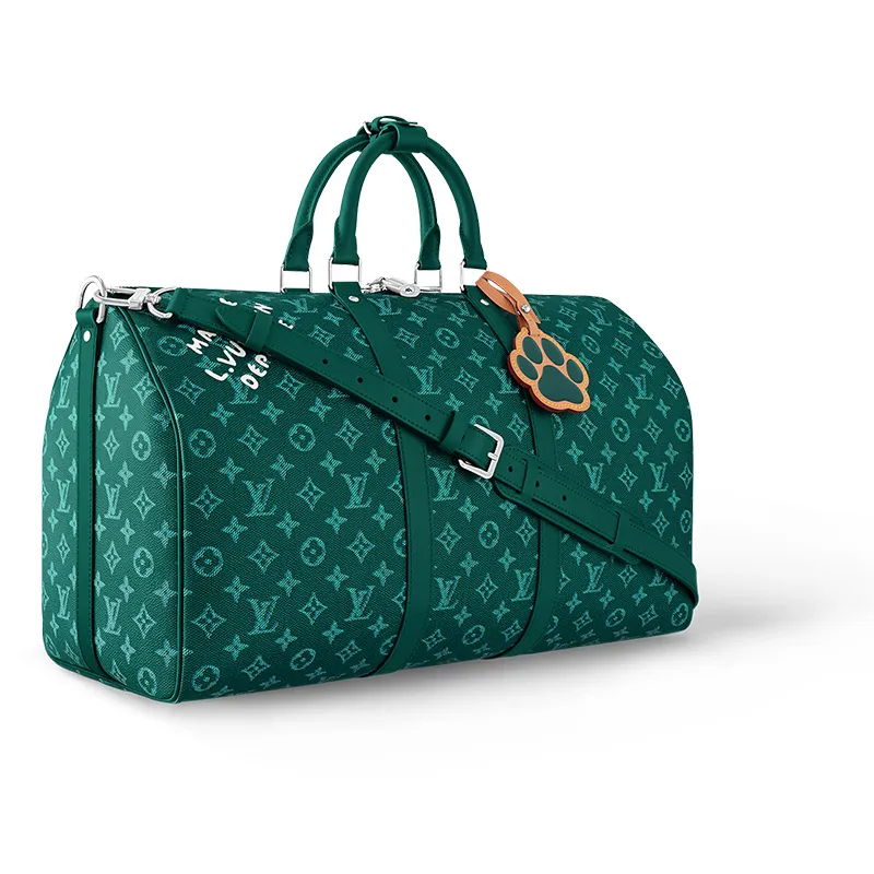 LOUIS VUITTON Keepall Bandouliere 50 Green-1