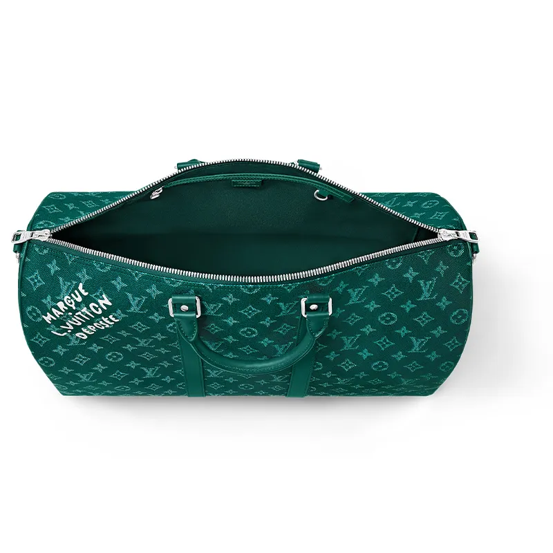 LOUIS VUITTON Keepall Bandouliere 50 Green-2
