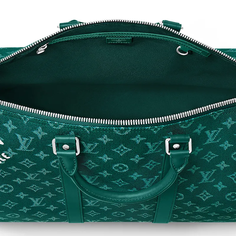 LOUIS VUITTON Keepall Bandouliere 50 Green-3