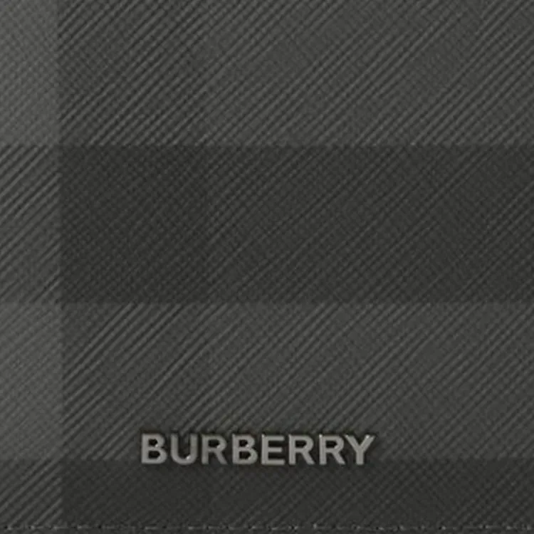Burberry Thermoplastic Polyurethane Blended With Cotton Wallet Men's Charcoal-4