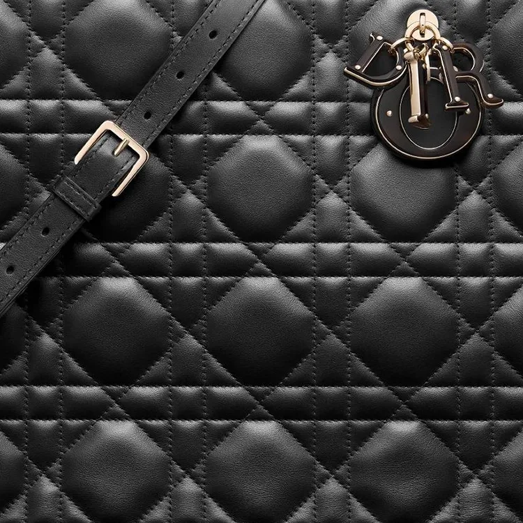 DIOR BookTote Cow Leather Tote Bag, Shopping Bag, Shoulder Bag, Handbag Medium Size Women's Black-3