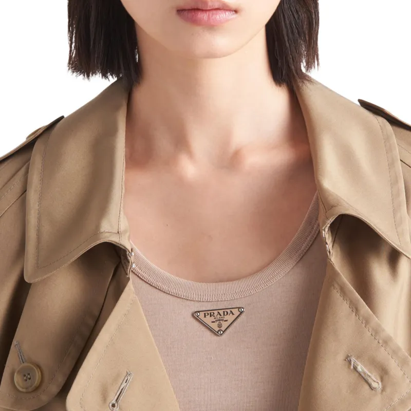 PRADA Tank Tops Women's Khaki-4