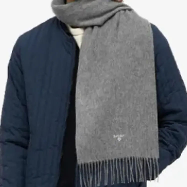 BARBOUR Knit Scarves Men's Gray-1