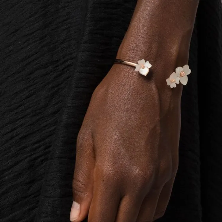 Kate Spade Metallic Pearls Bangles Women's Rose Gold-1