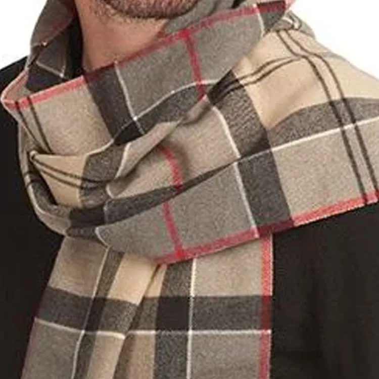 BARBOUR Tartan Fringed Scarf-2
