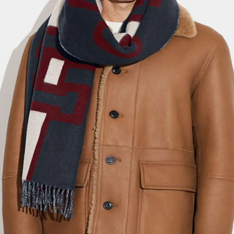 COACH Knit Scarves Men's Multicolor-2