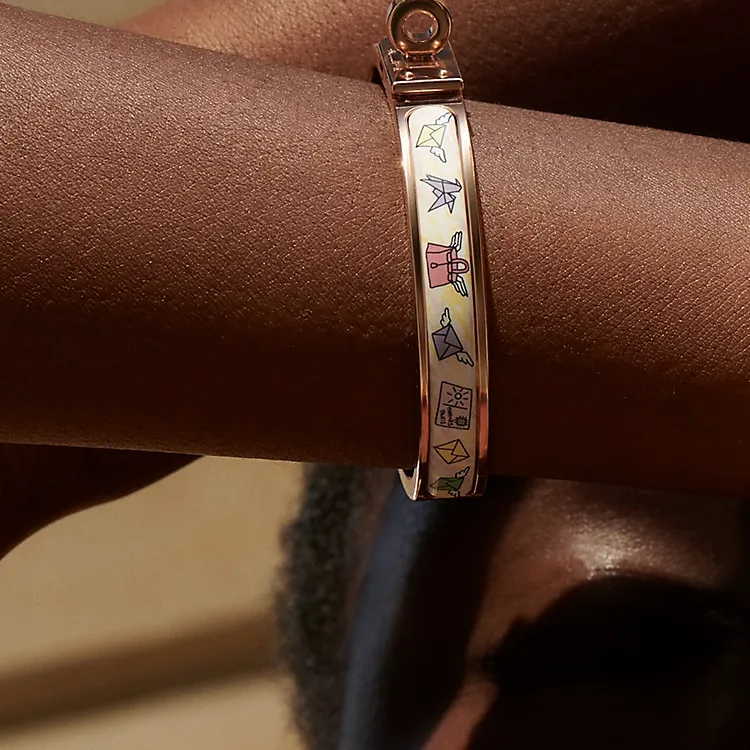 HERMES Mini Clic Kelly Bangles Women's-2