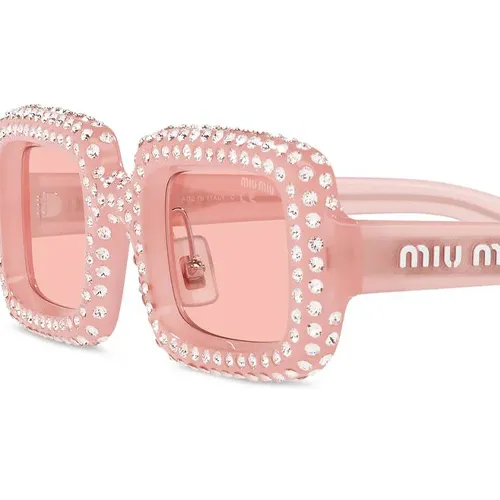 miu Ive miu Ive Hut mit Logo Nude