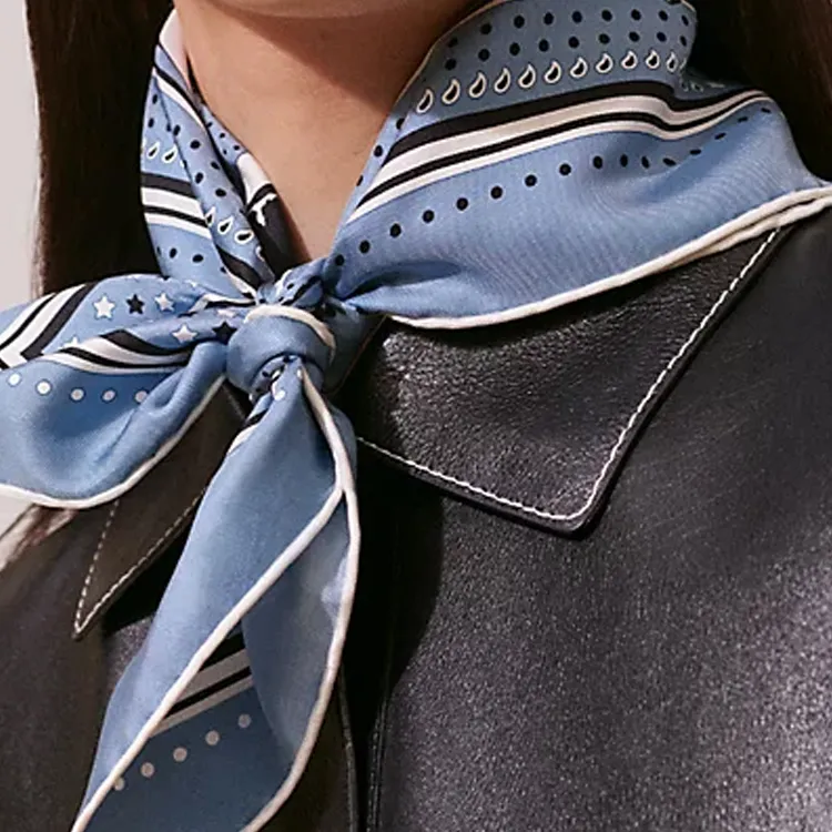 HERMES 2010s Paris Qui Roule 55 Bandana Scarf-1