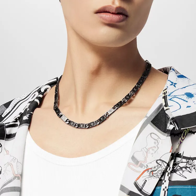 LOUIS VUITTON Monogram Tied Up Necklace-2