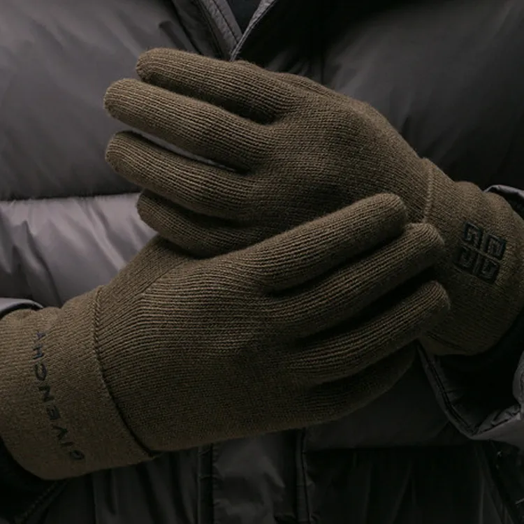 Givenchy Embroidered Logo Gloves-1