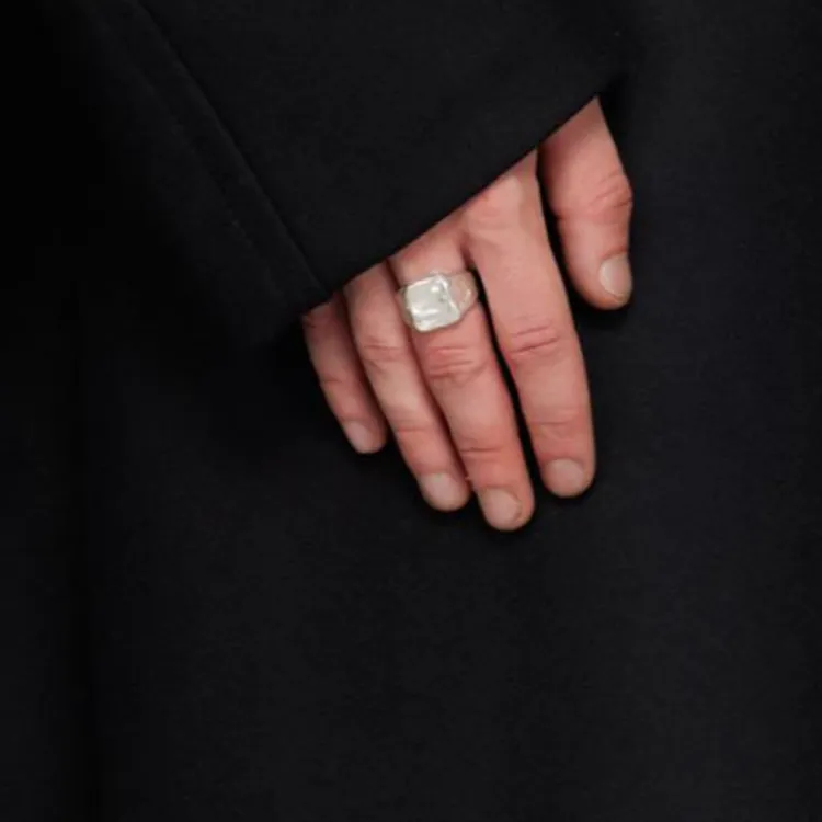Alighieri Recycled 925 Silver Rings Men's Silver-2