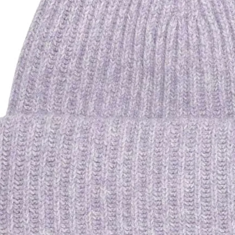GANNI Logo patch Ribbed Knit Beanie-2