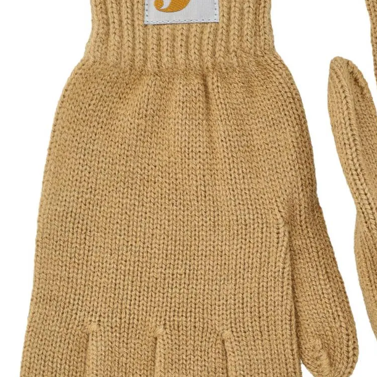 Carhartt WIP Acrylic Knit Gloves Men's Brown-2