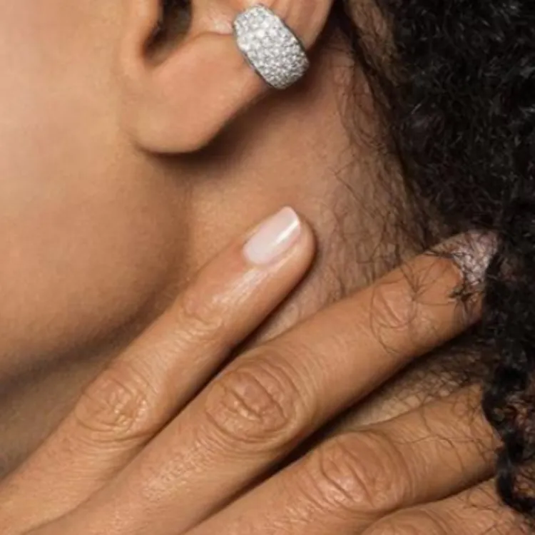 Anita Ko 18kt White Gold Galaxy Diamond Ear Cuff-3
