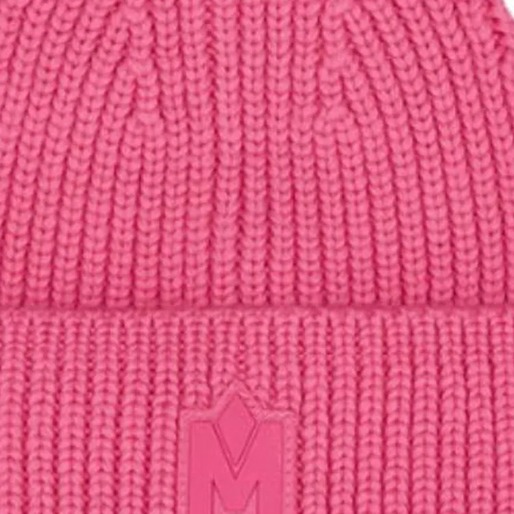 MACKAGE Sheep Wool Polyamide Acrylic Beanies Unisex Bright Pink-2