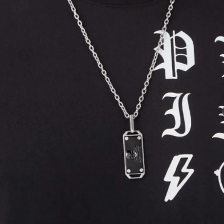 PHILIPP PLEIN Skull Bone Necklace-2