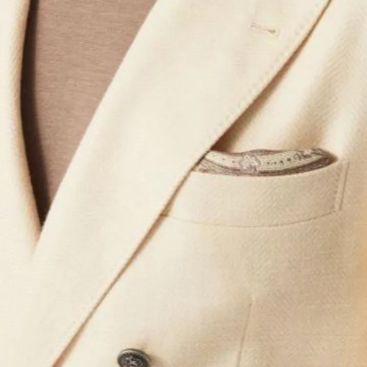 Brunello Cucinelli Double Face Pocket Square-2