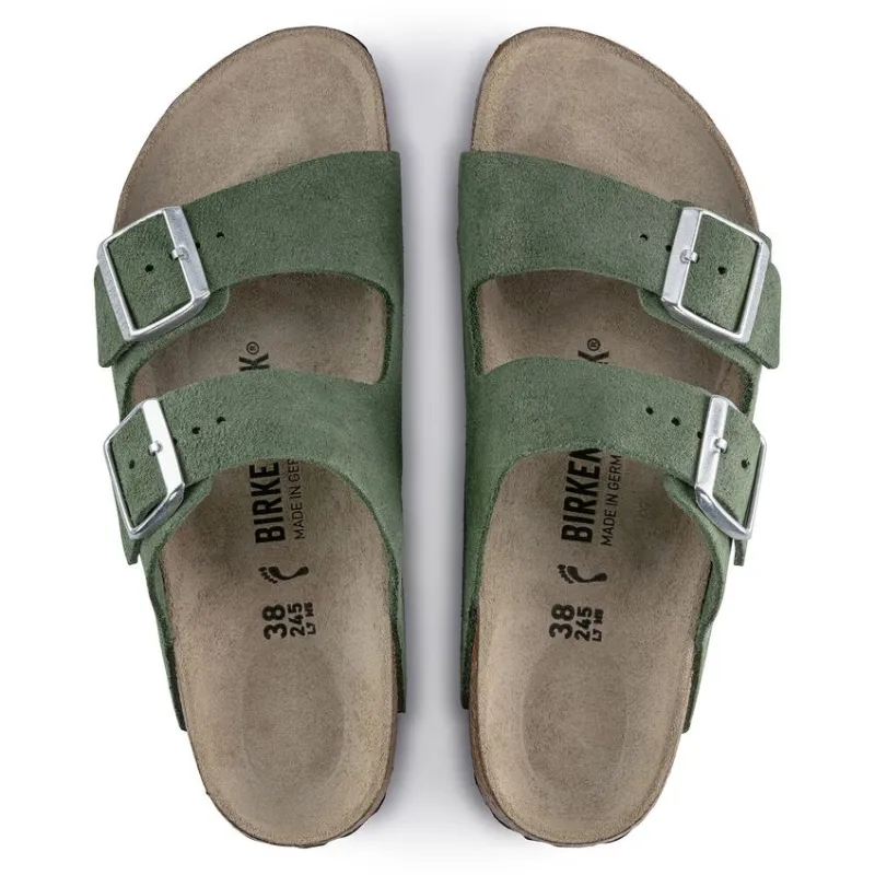 Birkenstock Arizona Series EVA Slip-Resistant Slide Slippers Women's Green Regular-3