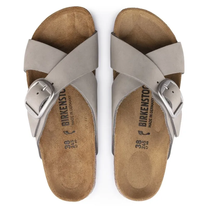 Birkenstock Siena Big Buckle EVA Slip-Resistant Slide Slippers Women's Dove Gray Regular-3