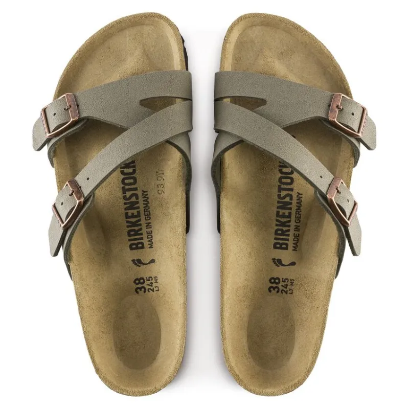 Birkenstock Yao EVA Slip-Resistant Slide Slippers Women's Lime Gray Regular-3