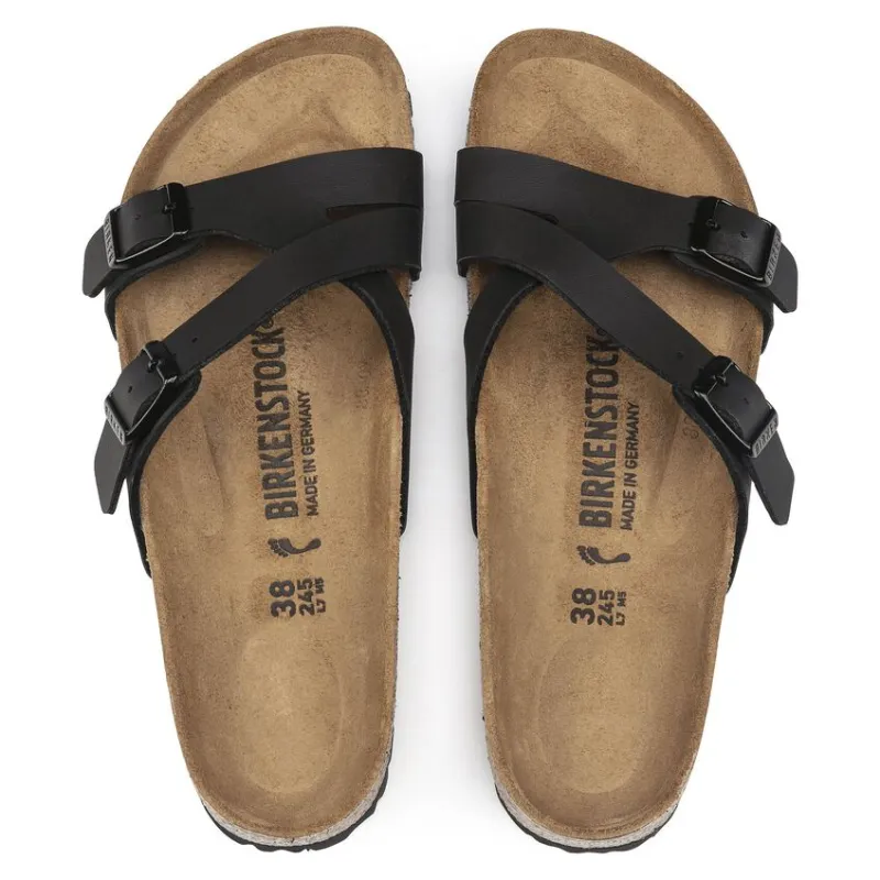 Birkenstock Yao EVA Slip-Resistant Slide Slippers Women's Black Narrow Fit-3
