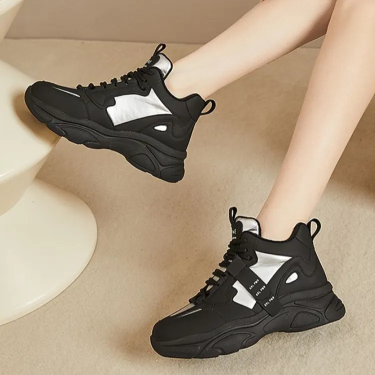 DAPHNE Abrasion Resistant Low Top Chunky Sneakers Women's-3