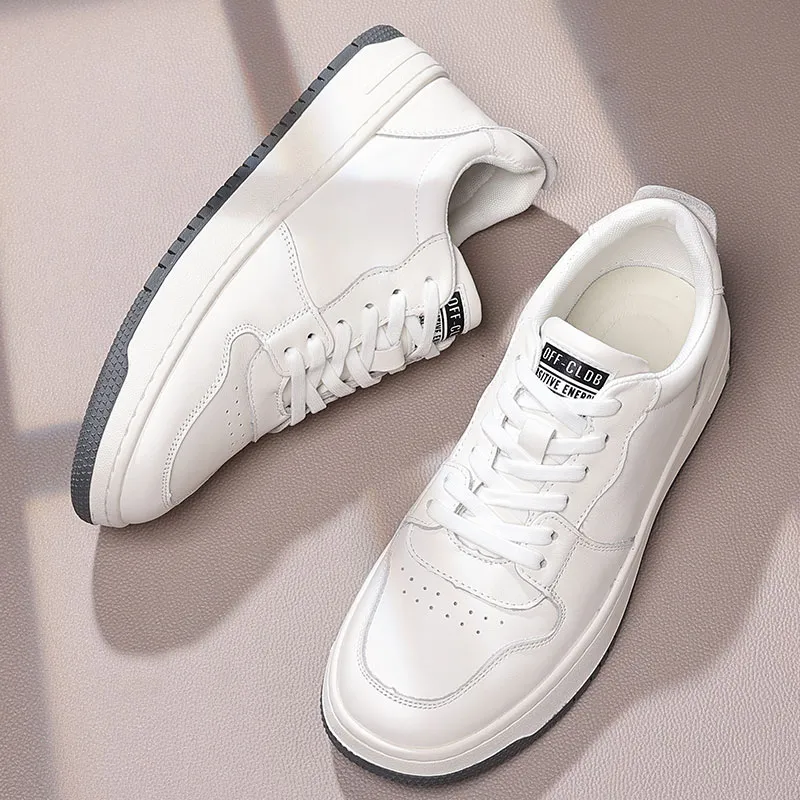 Beidouniao Low Top Skateboard Shoes Men's White-3