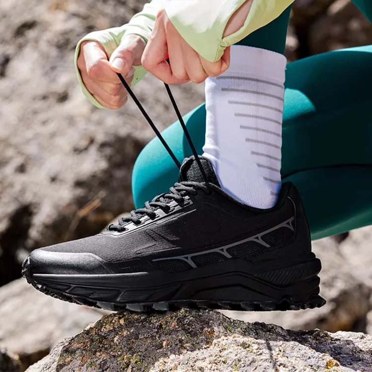 361° Rain Screen Cushioning Anti Slip And Wear Resistant Low Top Running Shoes Women's Obsidian Black-1