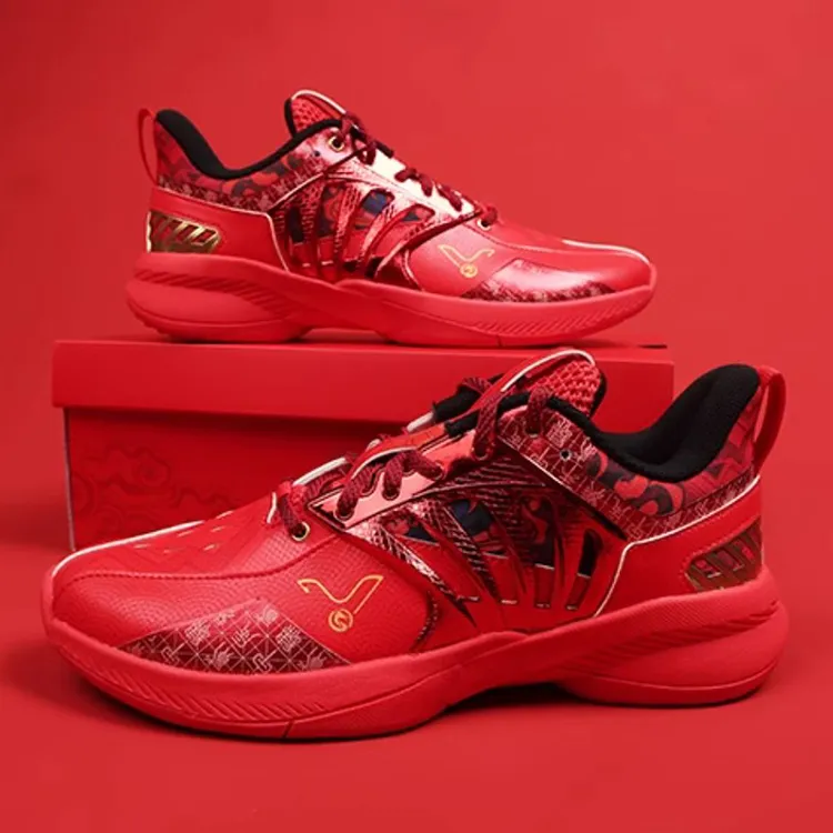 VICTOR Year Of The Dragon Dragon Rising Collection Cushioning Wear-Resistant Low-Top Badminton Shoes Unisex Red-2